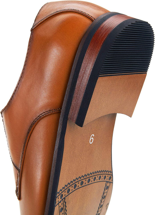 Jousen Men's Dress Cap Toe Shoes