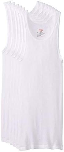 Hanes Men’s Ribbed Tank Undershirts
