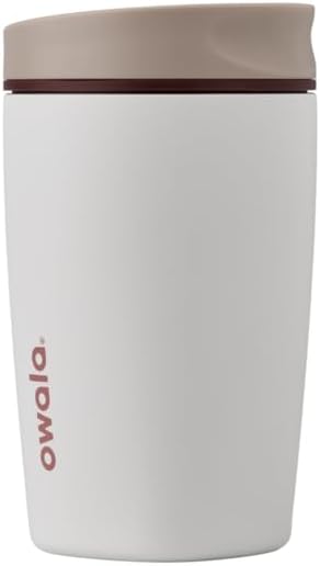 cOwala SmoothSip 12oz Insulated Coffee Tumbler – Reusable, BPA-Free, Pink