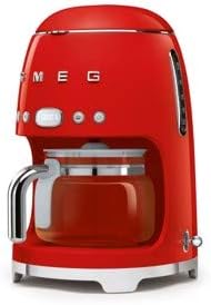Vintage Red Coffee Machine with Auto Start