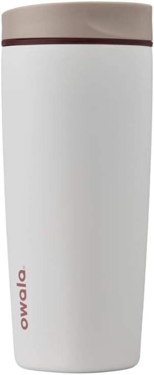 cOwala SmoothSip 12oz Insulated Coffee Tumbler – Reusable, BPA-Free, Pink