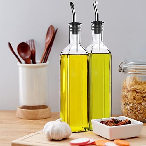 Glass Olive Oil and Vinegar Dispenser Set