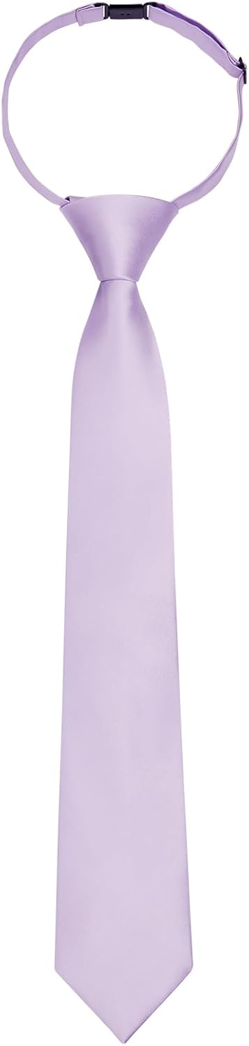 Enlision Boys Ties Solid Color Pre-Tied Kids Necktie