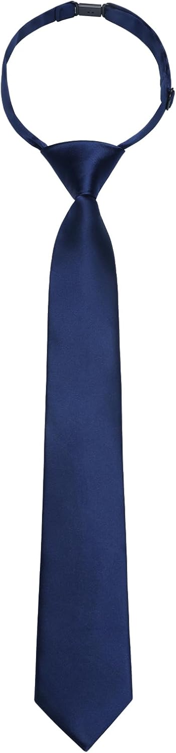 Enlision Boys Ties Solid Color Pre-Tied Kids Necktie