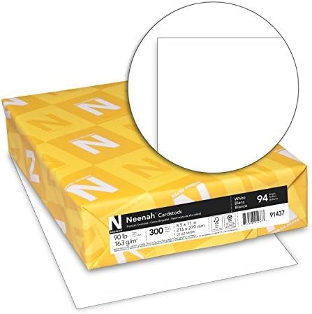 Neenah Index Cardstock lb White 94 Brightness 300 Sheets