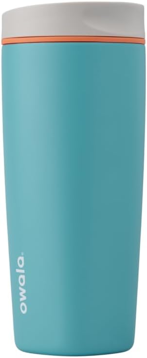 cOwala SmoothSip 12oz Insulated Coffee Tumbler – Reusable, BPA-Free, Pink