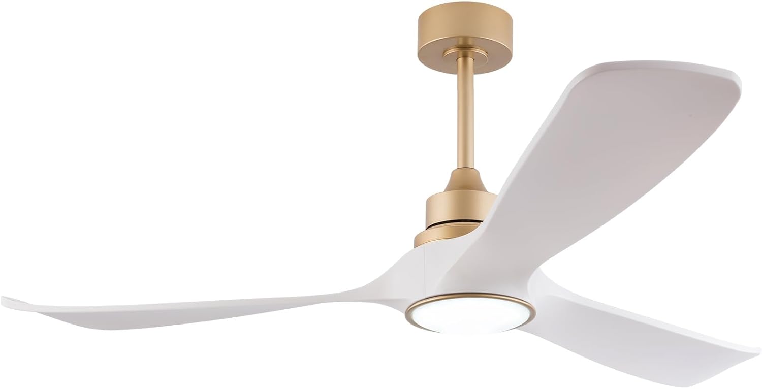 White Ceiling Fans with Lights and Remote