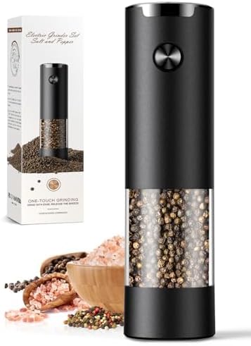 Electric Salt and Pepper Grinder Set Automatic Battery