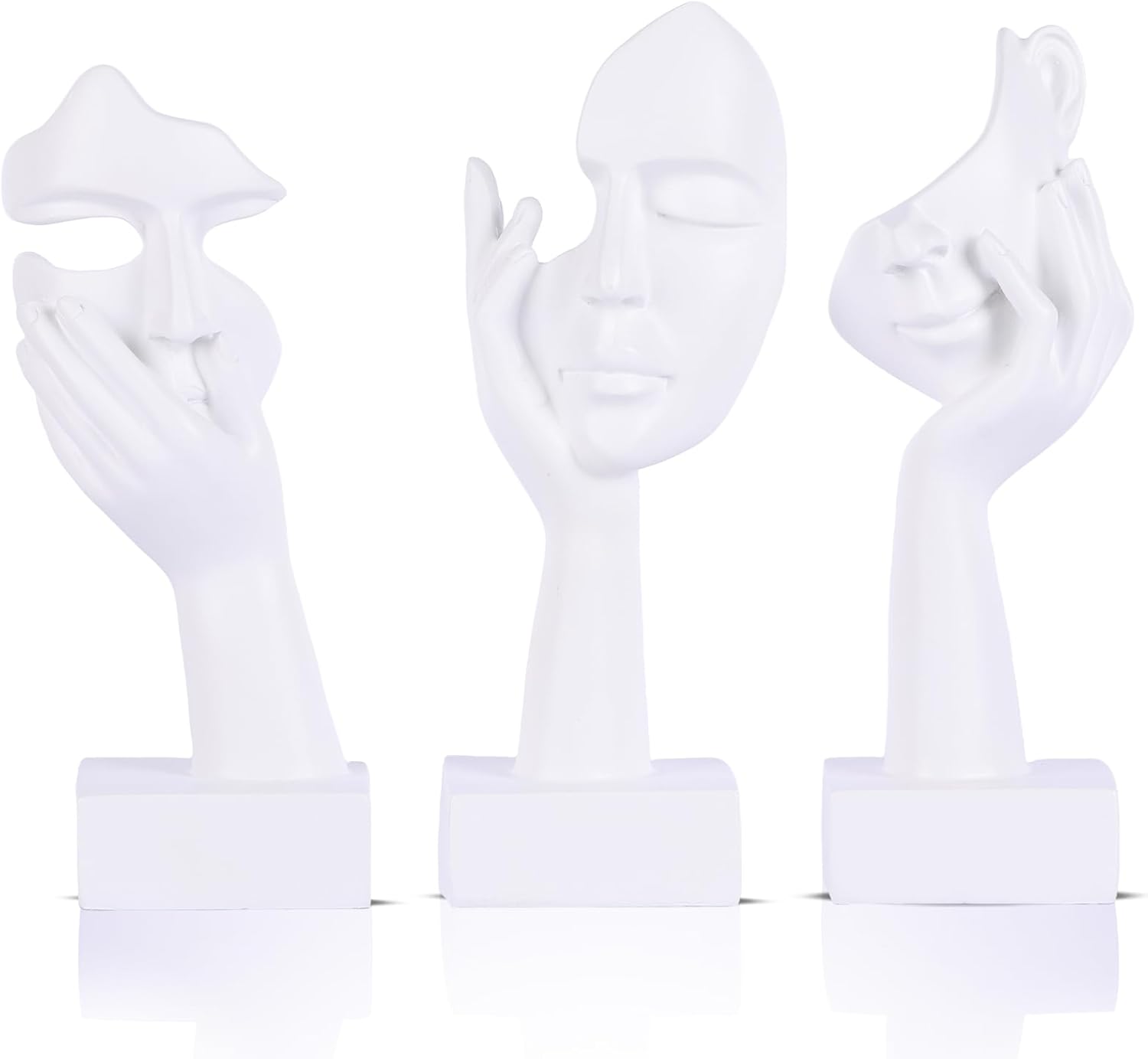 3 Pcs Thinker Small Statue Set Home Decor