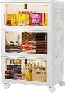 Plastic Storage Bins with Lid  Stackable Storage Containers