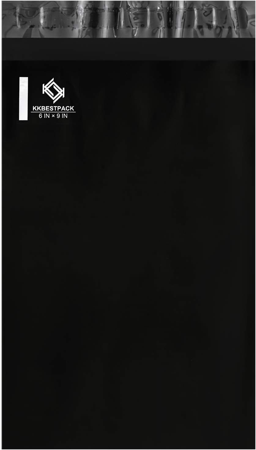KKBESTPACK Black Packaging Envelopes 10x13