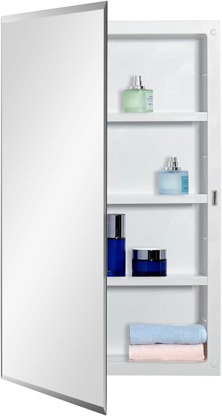 Plastic Bathroom Medicine Mirror Cabinet