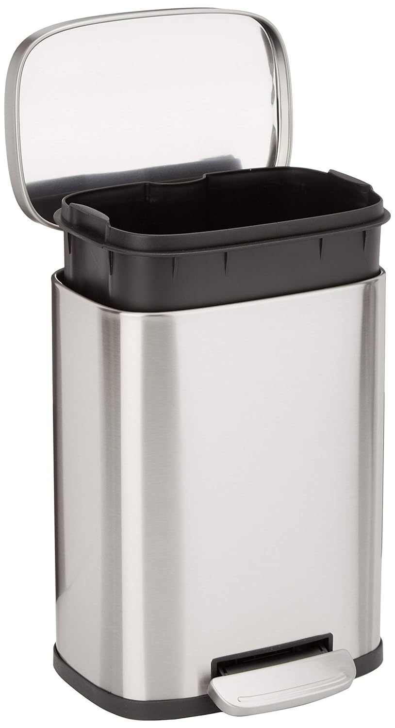 Amazon Basics  Steel Trash Can