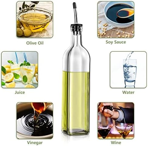 Glass Olive Oil and Vinegar Dispenser Set