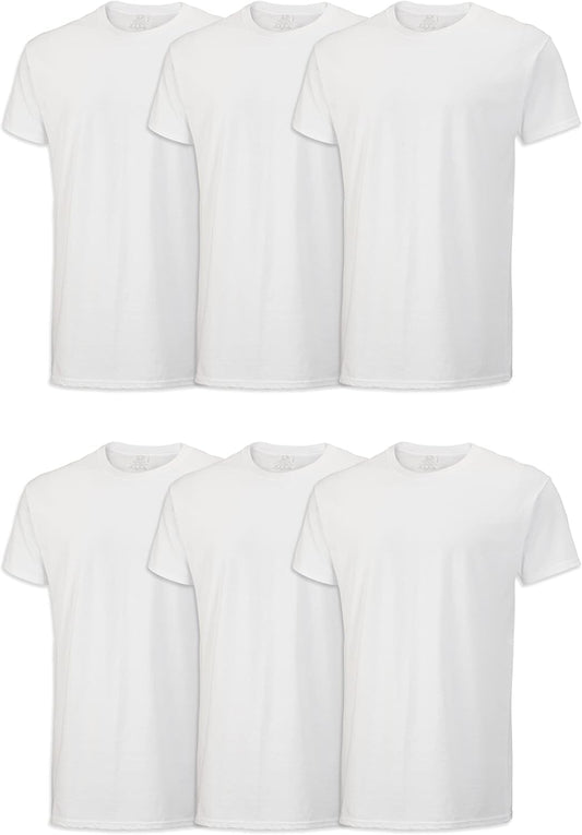 Men’s Crew Neck Undershirts Wicking T-Shirts