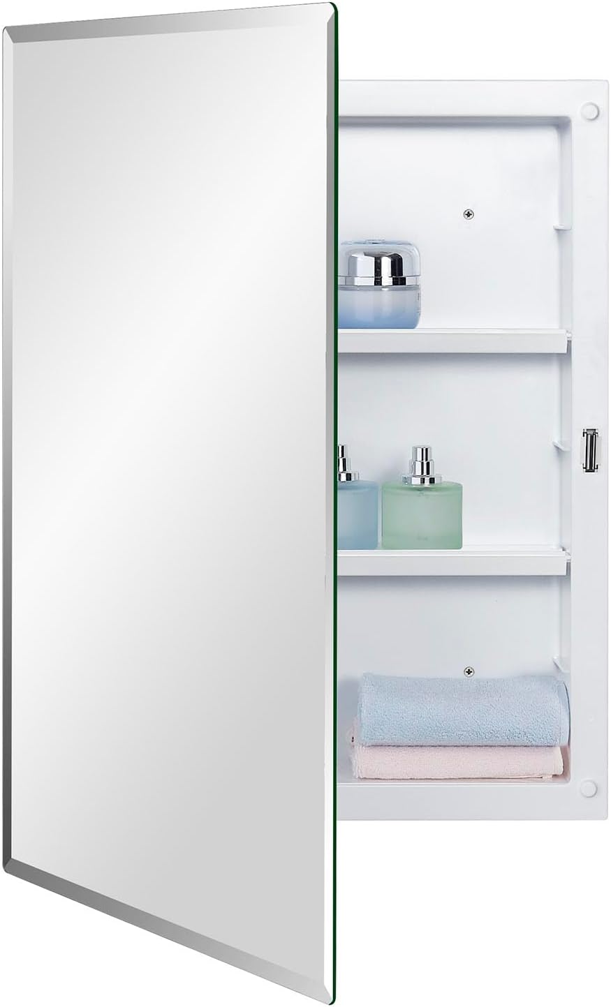 Plastic Bathroom Medicine Mirror Cabinet