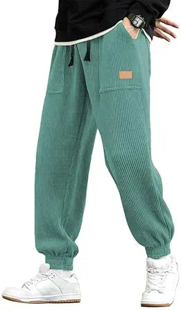 JMIERR Mens Corduroy Joggers Pants Casual Cargo Pants