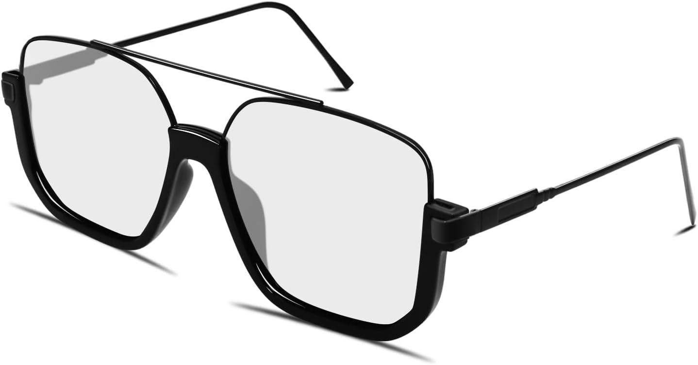 Retro Oversized Aviator Sunglasses for Women