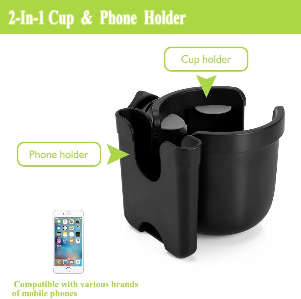 Accmor Stroller Cup Holder with Phone Mount