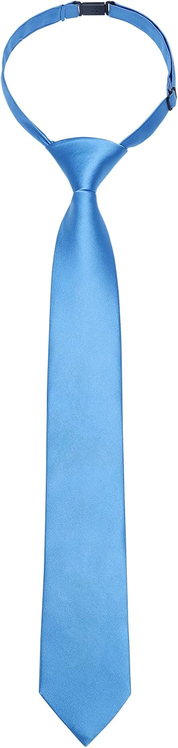 Enlision Boys Ties Solid Color Pre-Tied Kids Necktie