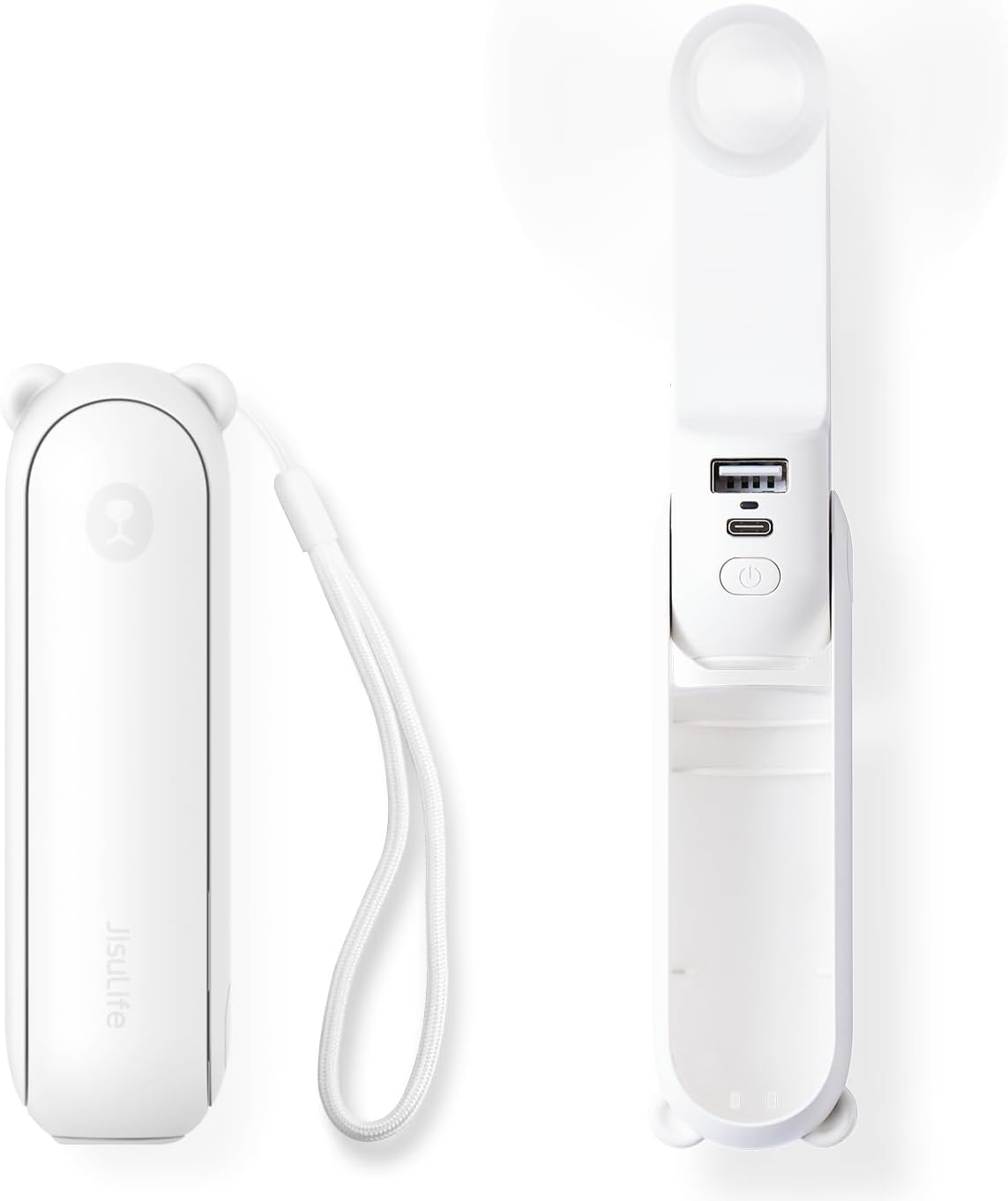 JISULIFE Handheld Mini Fan with Power Bank