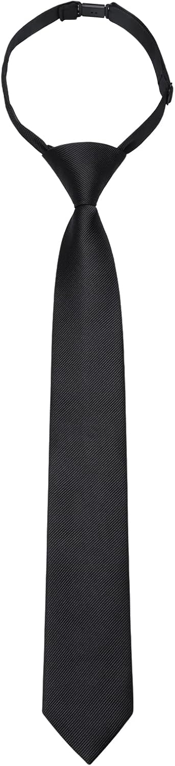 Enlision Boys Ties Solid Color Pre-Tied Kids Necktie