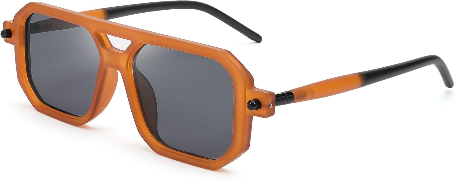 Vintage Flat Aviator Sunglasses for Women Men