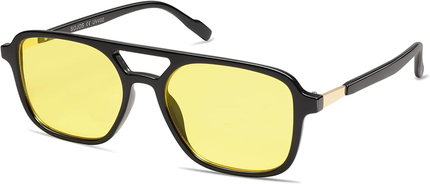 SOJOS Retro Aviator Sunglasses