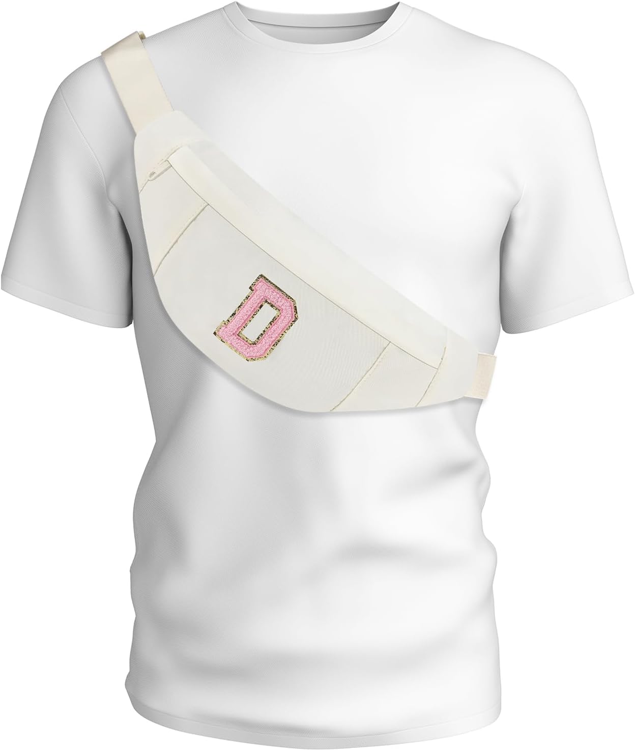 MAXTOP Large Crossbody Fanny Pack with 4-Zipper Pockets