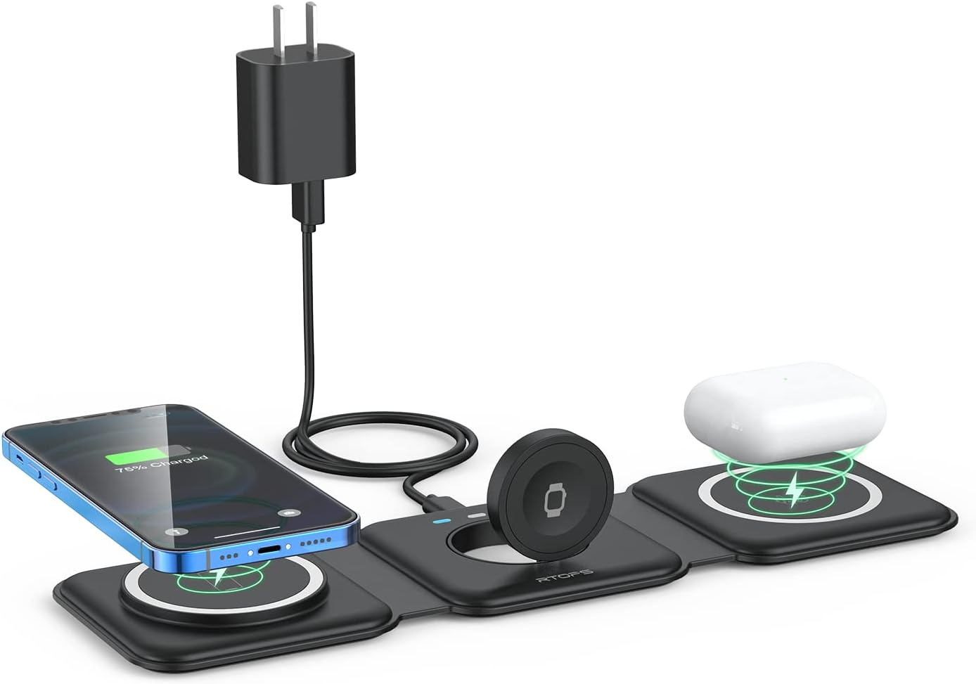 RTOPS 3-in-1 Magnetic Wireless Charger for iPhone