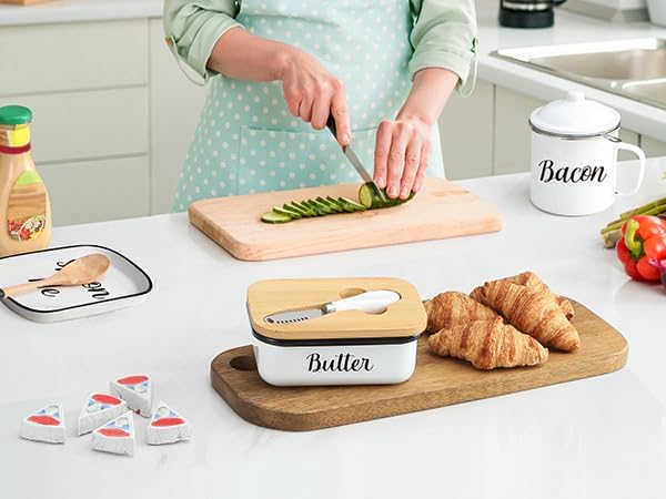 LANDNEOO Stainless Steel Butter Dish Set