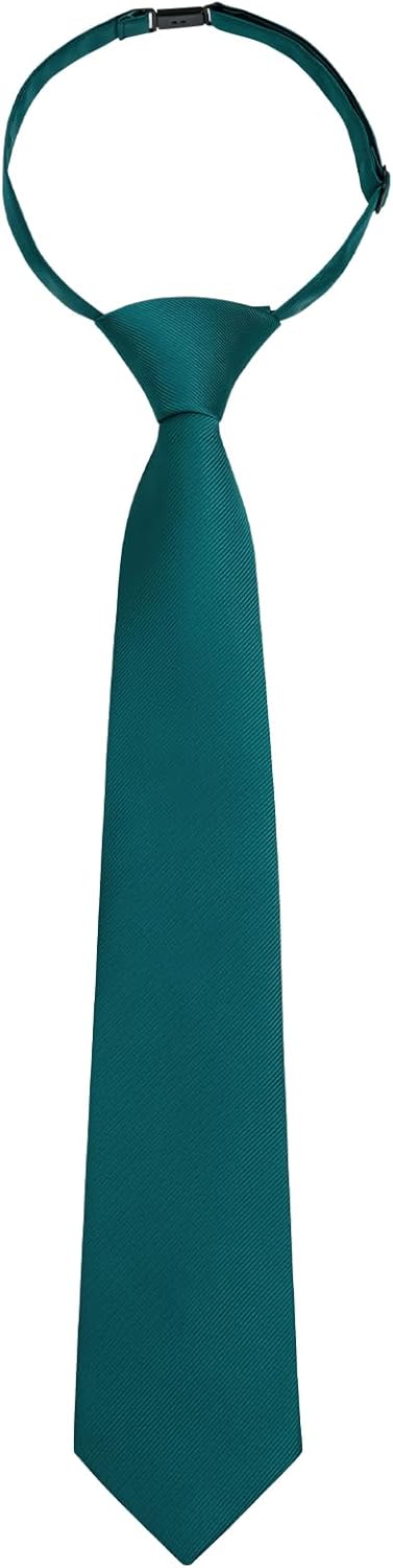 Enlision Boys Ties Solid Color Pre-Tied Kids Necktie