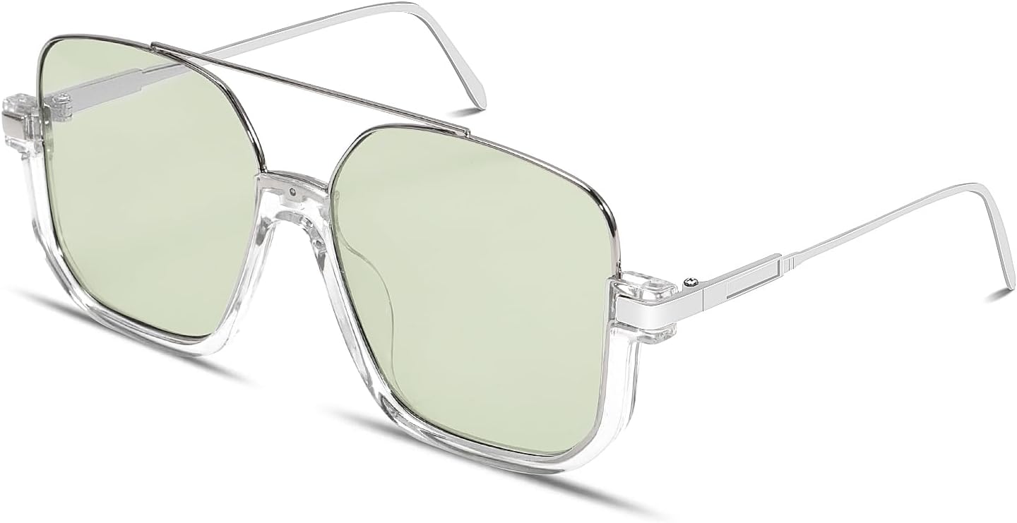 Retro Oversized Aviator Sunglasses for Women