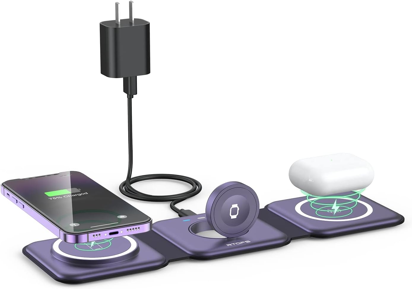 RTOPS 3-in-1 Magnetic Wireless Charger for iPhone