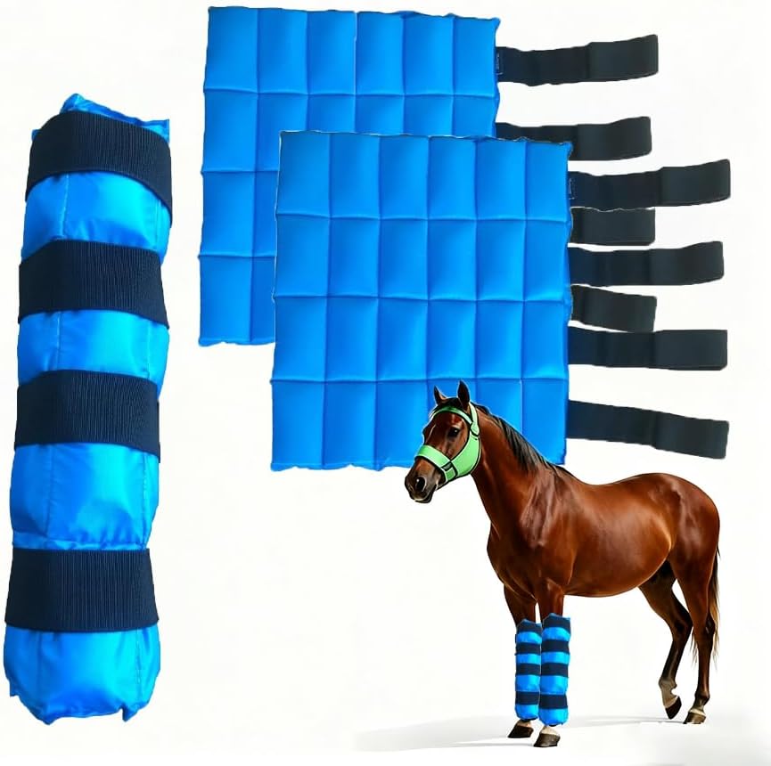Horse Ice Boots Reusable Gel Horses Ice Pack
