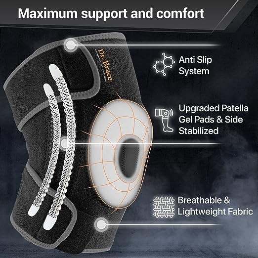 DR. BRACE ELITE Knee Brace – Side Stabilizers