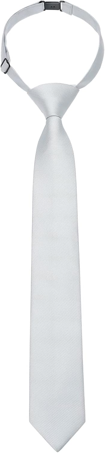 Enlision Boys Ties Solid Color Pre-Tied Kids Necktie
