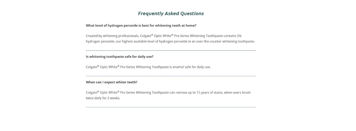 Colgate Optic White Pro Whitening Toothpaste