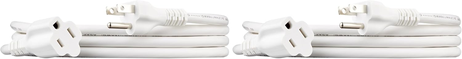 Extension Cord, 25 Ft, 3 Prong Outlet Extender