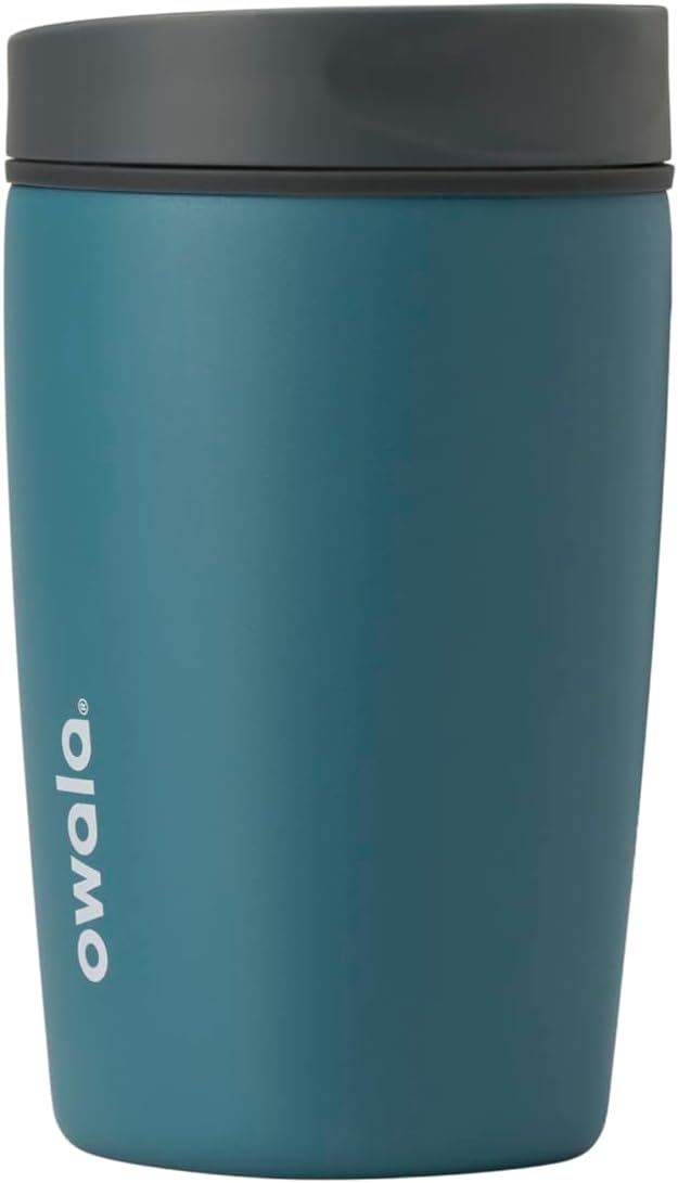 cOwala SmoothSip 12oz Insulated Coffee Tumbler – Reusable, BPA-Free, Pink