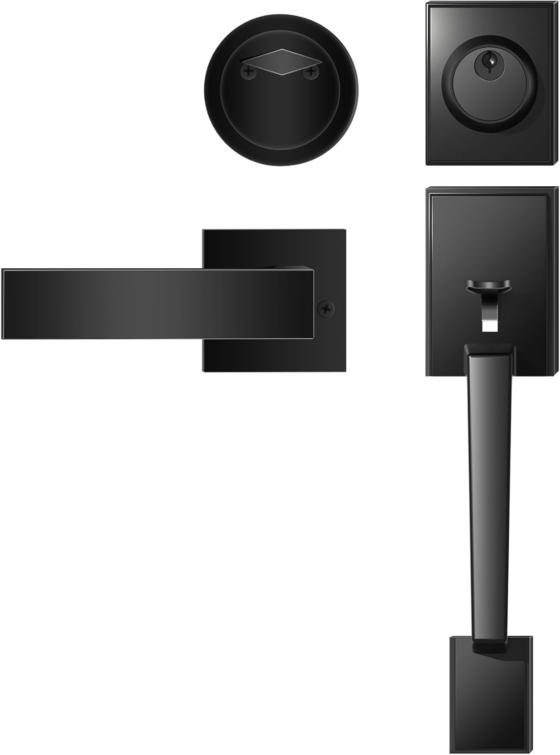 Azdele Front Door Handle and Deadbolt Set Front Door Lock Set