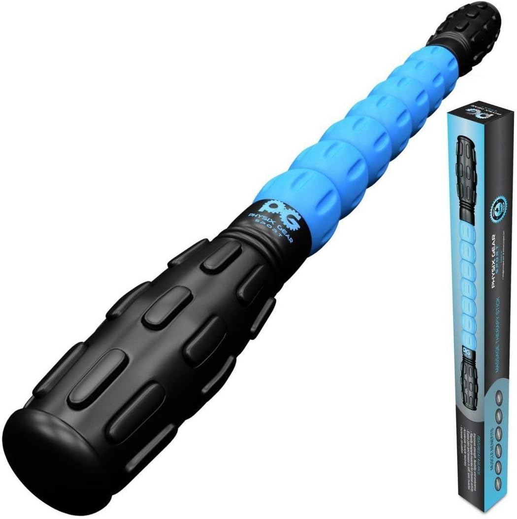 Physix Gear Roller Stick - Muscle Roller Massage Stick for Legs
