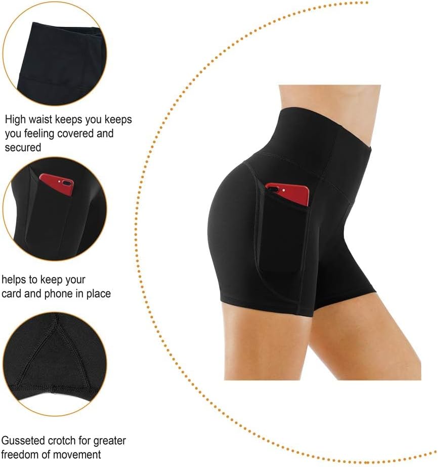 THE GYM Women's High-Waist Workout Shorts