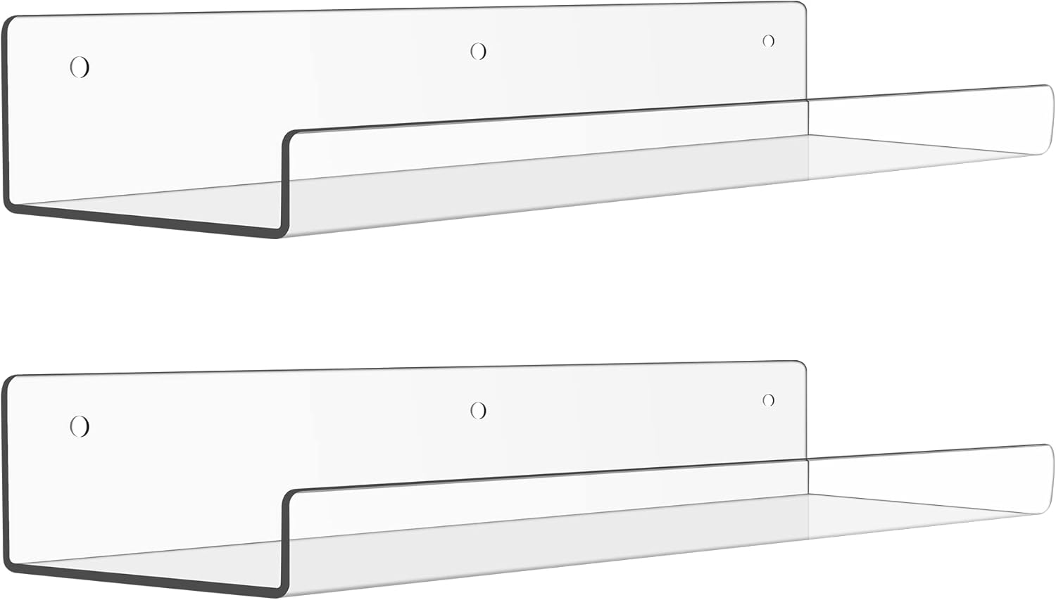 Upsimples Acrylic Shelves for Bathroom Storage