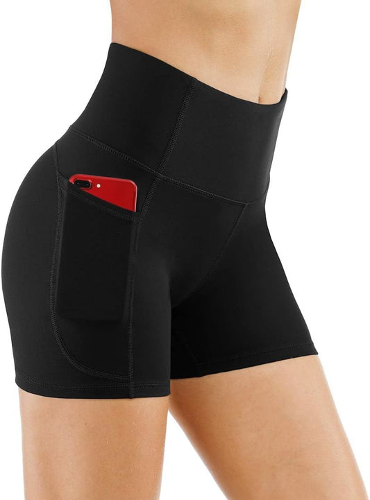 THE GYM Women's High-Waist Workout Shorts
