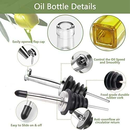 Glass Olive Oil and Vinegar Dispenser Set