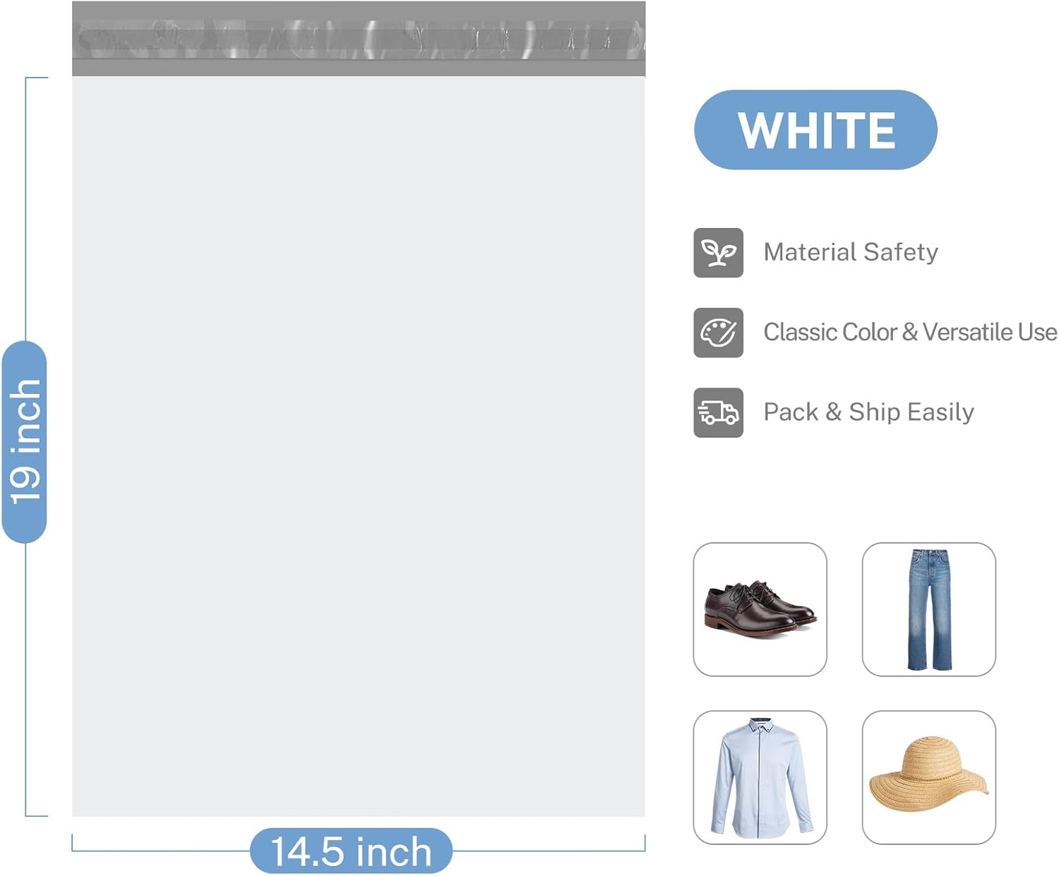 White Packaging Bags for Small Business