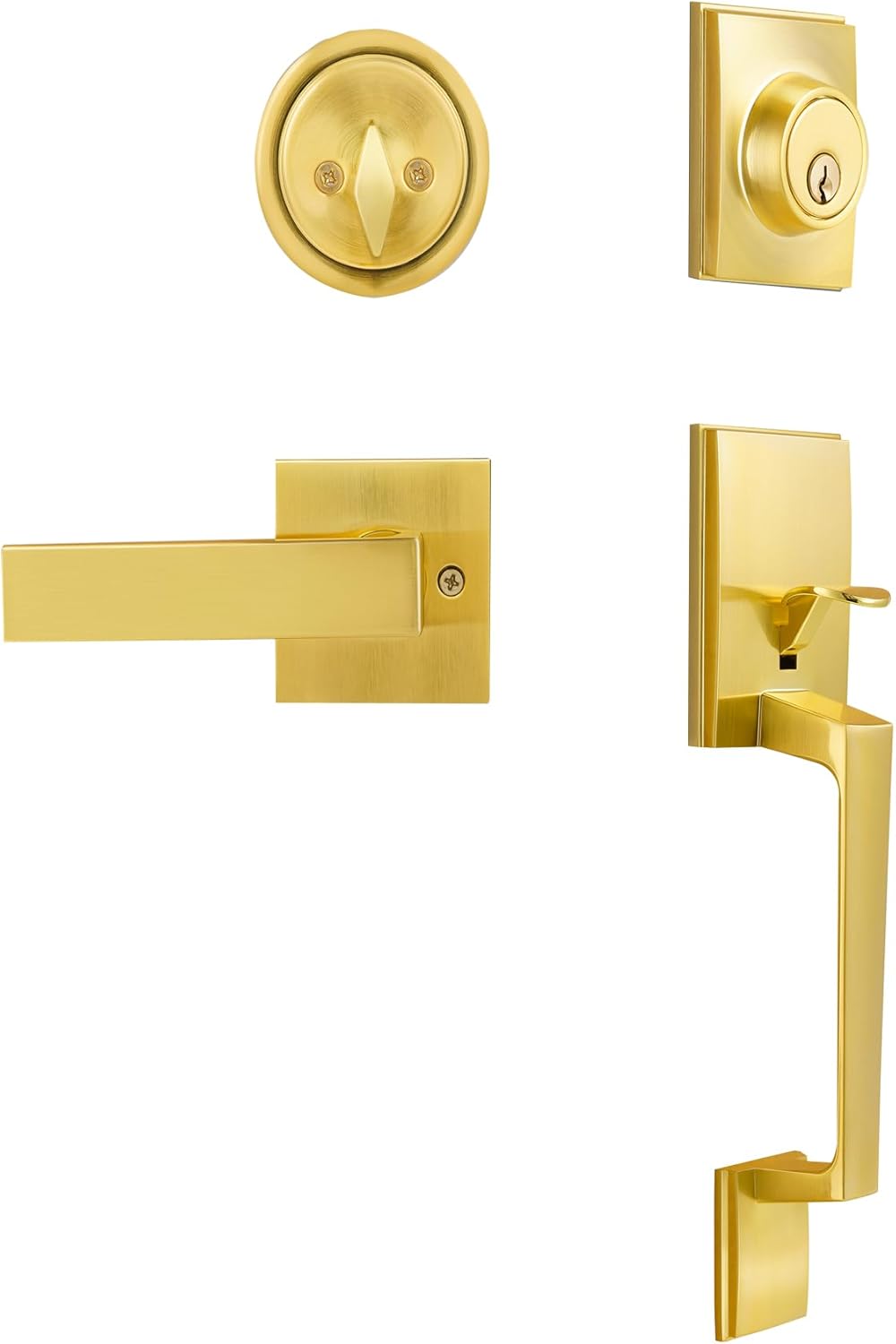 Azdele Front Door Handle and Deadbolt Set Front Door Lock Set