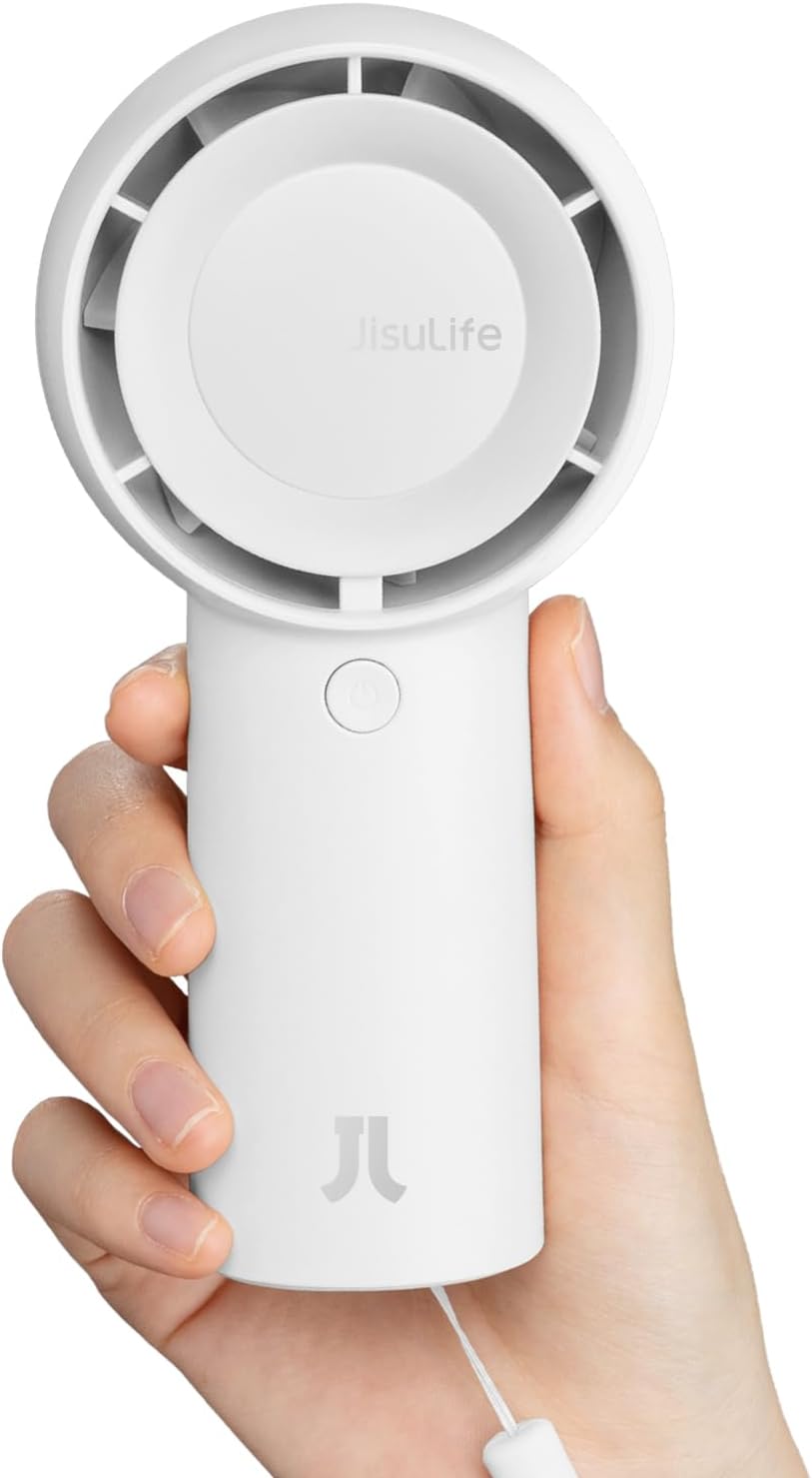 JISULIFE Portable Turbo Fan, 4000mAh USB Rechargeable