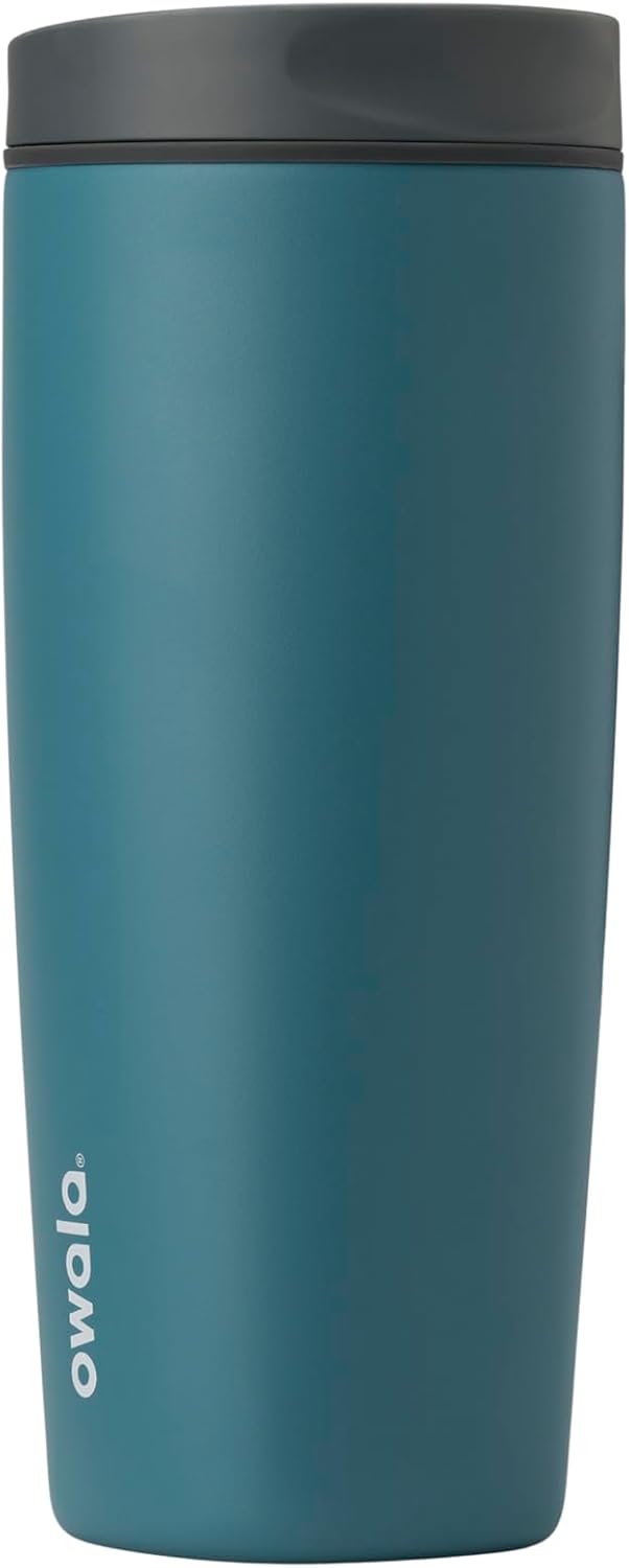 cOwala SmoothSip 12oz Insulated Coffee Tumbler – Reusable, BPA-Free, Pink